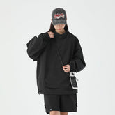 Unisex Jacket Stand Collar Jacket Men's Loose Mechanical Style Outdoor Jacket Coat
